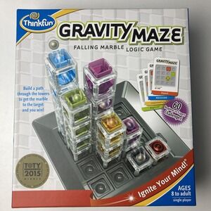 ThinkFun Gravity Maze Falling Marble Logic Game STEM 1 PlayerAge8+ 100% Complete